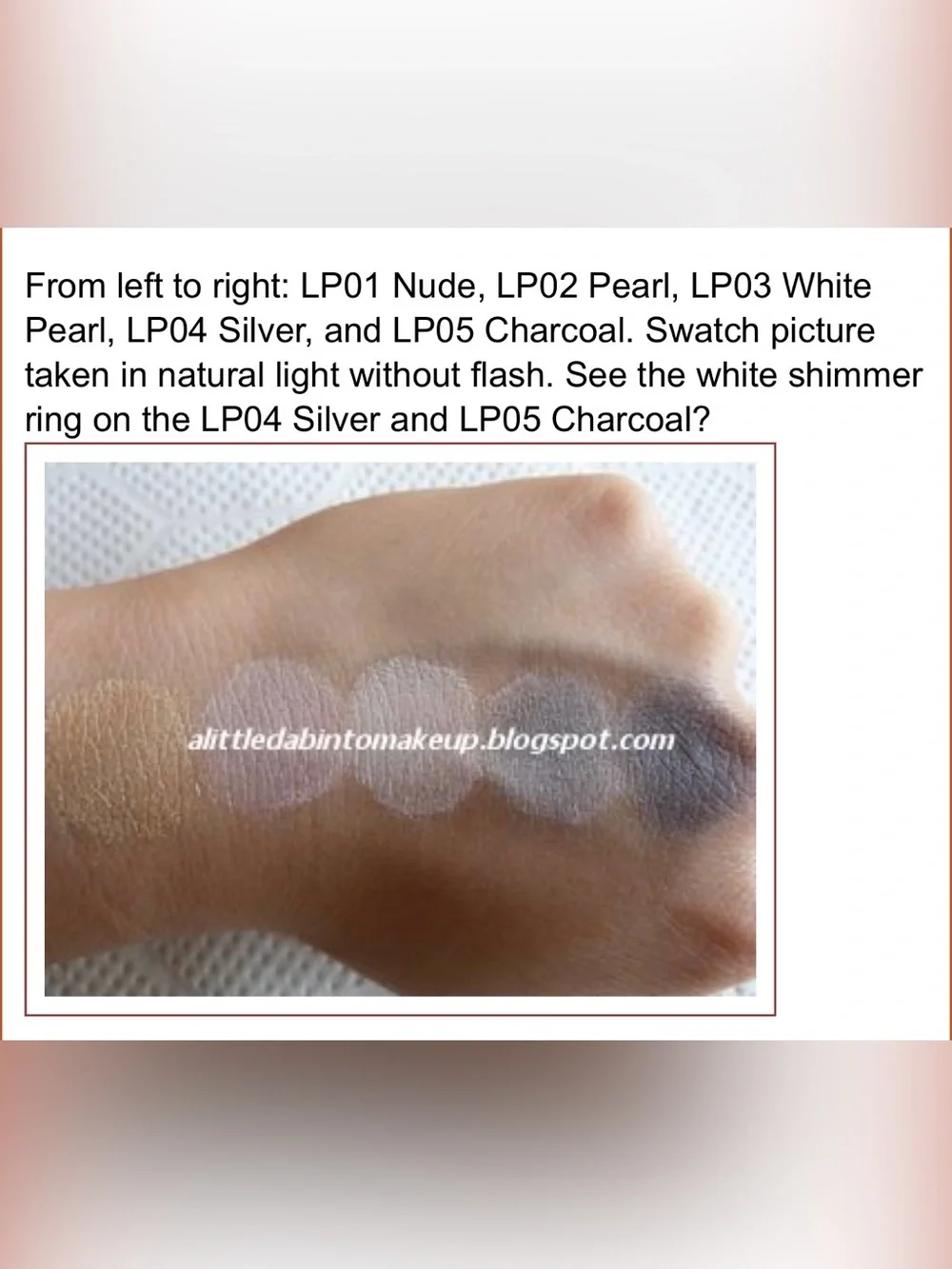 NWT NYX Ultra Pearl Mania Loose Powder Eye Shadow - White Pearl LP03